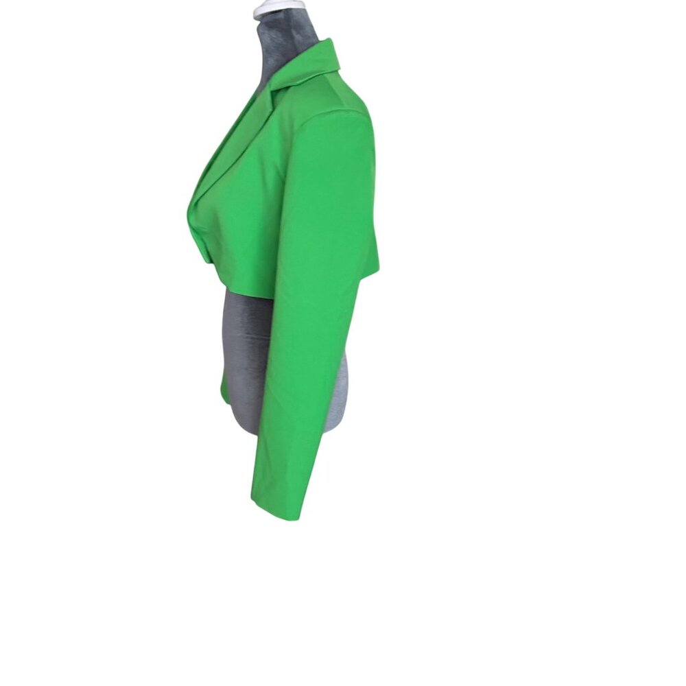 Alexia Admor Womens Green Cropped Blazer Size S - Picture 4 of 7